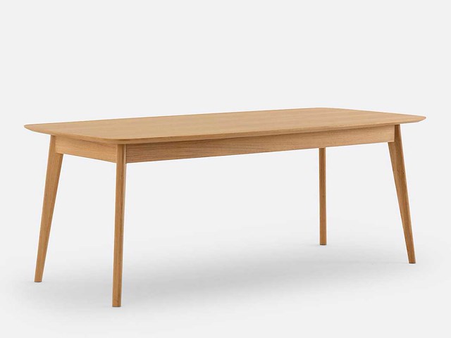 Eikenhouten gefineerde eettafel - 8 tafels - afbeelding 1 van  7