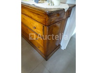 Eikenhouten kast met 3 lades - afbeelding 2 van  3
