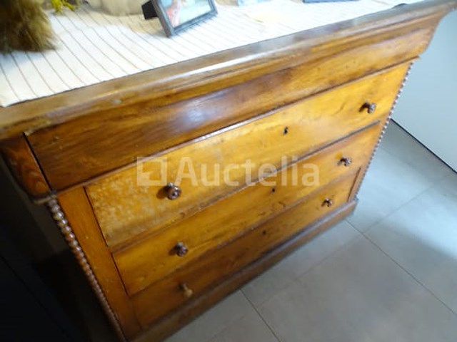 Eikenhouten kast met 3 lades - afbeelding 3 van  3