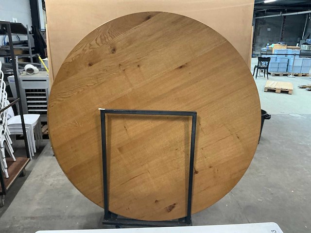 Eikenhouten restauranttafelblad (4x) - afbeelding 3 van  3