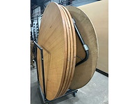 Eikenhouten restauranttafelblad (4x) - afbeelding 1 van  3