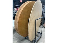 Eikenhouten restauranttafelblad (4x) - afbeelding 2 van  3