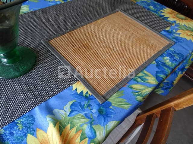 Eikenhouten tafel + 6 stoelen - afbeelding 4 van  12