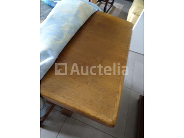 Eikenhouten tafel + 6 stoelen - afbeelding 5 van  12