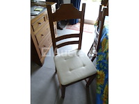 Eikenhouten tafel + 6 stoelen - afbeelding 6 van  12