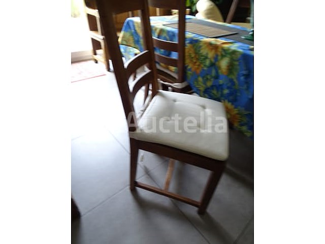 Eikenhouten tafel + 6 stoelen - afbeelding 8 van  12