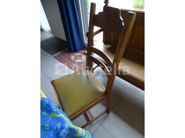 Eikenhouten tafel + 6 stoelen - afbeelding 11 van  12
