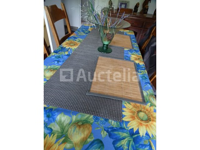 Eikenhouten tafel + 6 stoelen - afbeelding 12 van  12