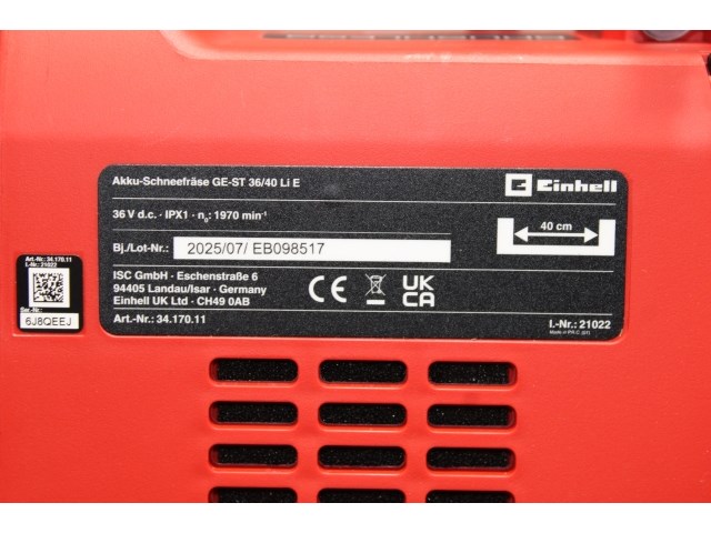 Einhell accusneeuwblazer - afbeelding 6 van  6