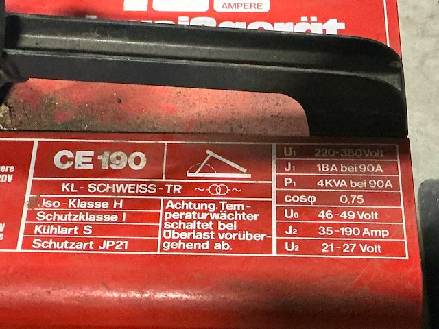 Einhell compact 190 elektrode lasapparaat - afbeelding 4 van  7