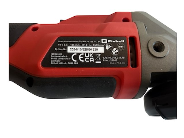 Einhell haakse slijper tp-ag 18/125 - afbeelding 3 van  5