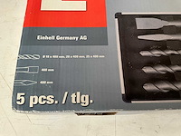 Einhell sds-max 5 delige beitel- en borenset in koffer - afbeelding 2 van  4