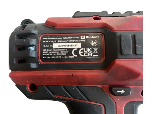 Einhell slagschroefmachine impaxxo 18/400 - afbeelding 3 van  4