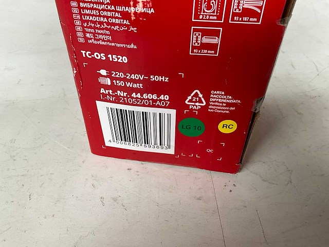 Einhell tc-os 1520 vlakschuurmachine - afbeelding 3 van  3