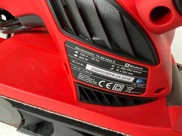 Einhell te-bs 8540 e bandschuurmachine - afbeelding 4 van  7