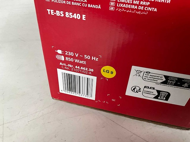 Einhell te-bs 8540 e bandschuurmachine - afbeelding 7 van  7