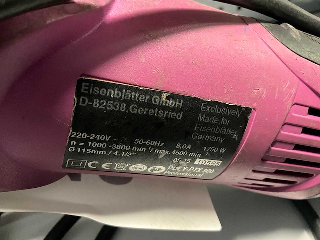 Eisenblätter poly ptx 800 lineaire slijpmachine - afbeelding 4 van  4