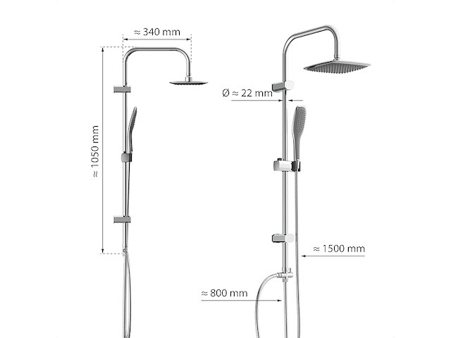 Eisl easy fresh douchesysteem - afbeelding 4 van  5