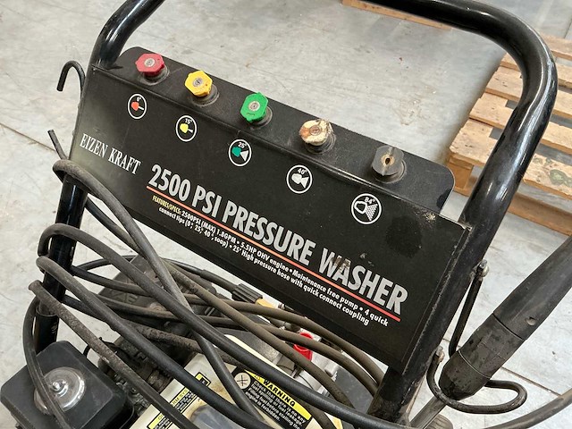 Eizen kraft 2500 psi hogedrukreiniger benzinemotor - afbeelding 4 van  4