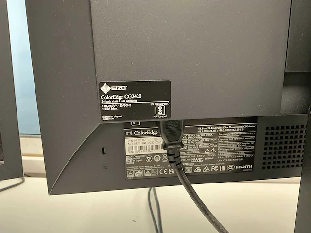 Eizo coloredge cg2420 monitor (2x) - afbeelding 4 van  6