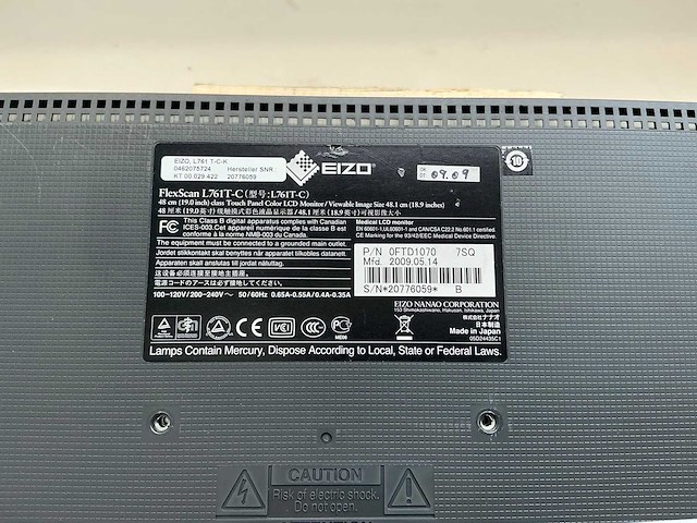 Eizo flexscan l761t-c monitor - afbeelding 2 van  4