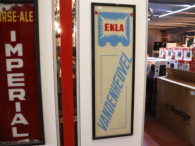 Ekla glazen vintage reclame - afbeelding 1 van  6