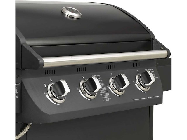 El fuego columbus 4+1 zwarte gasgrill met zijbrander - afbeelding 2 van  4