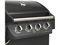 El fuego columbus 4+1 zwarte gasgrill met zijbrander - afbeelding 2 van  4