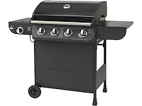 El fuego columbus 4+1 zwarte gasgrill met zijbrander - afbeelding 3 van  4