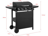 El fuego® gasgrill "san jose 4 branders" - afbeelding 2 van  3