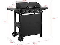 El fuego® gasgrill "san jose 4 branders" - afbeelding 5 van  6