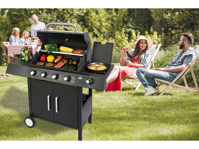 El fuego "san angelo" 4+1 roestvrijstalen gasgrille - afbeelding 1 van  9