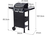 El fuego® "san jose 2 burner" gasgrill - afbeelding 4 van  9