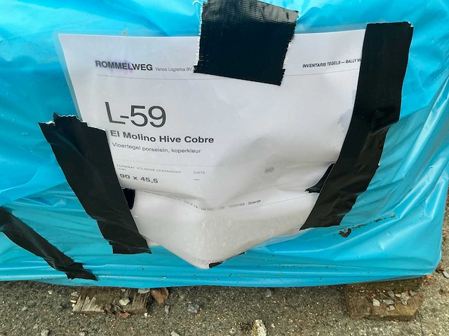 El molino hive cobre vloertegel (90x) - afbeelding 2 van  3