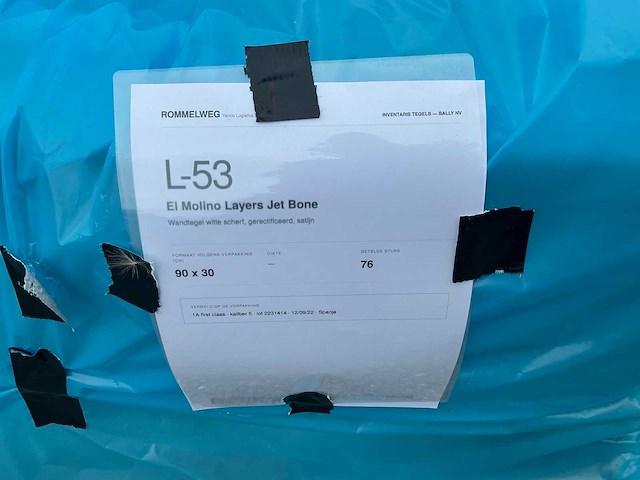 El molino layers jet bone wandtegel (76x) - afbeelding 2 van  3