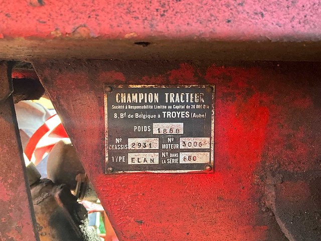 Elan champion antieke tractor - afbeelding 15 van  29