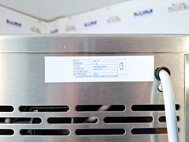 Elbanton bv - incubator 600 - elbanton verwarmde oven - 4 niveaus - incubator 600 - 2005 - afbeelding 2 van  3