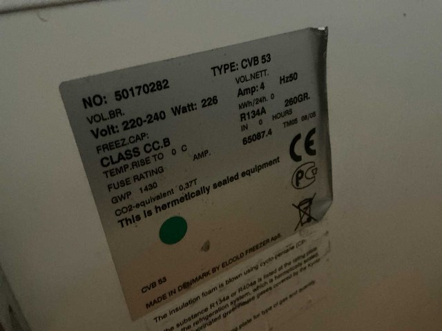 Elcold cvb 53 vrieskoffer - afbeelding 3 van  3