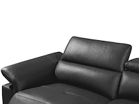 Electric relax rechterhoek bank in antracietgrijs leer - afbeelding 5 van  7