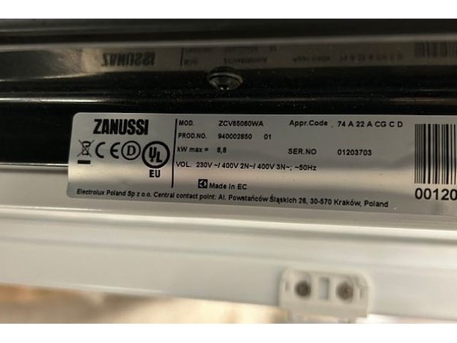 Electrisch fornuis zanussi - afbeelding 8 van  8