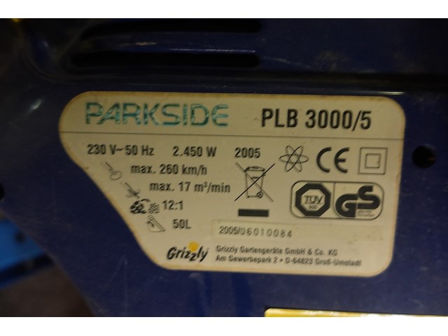 Electrische bladblazer/-zuiger - afbeelding 2 van  2