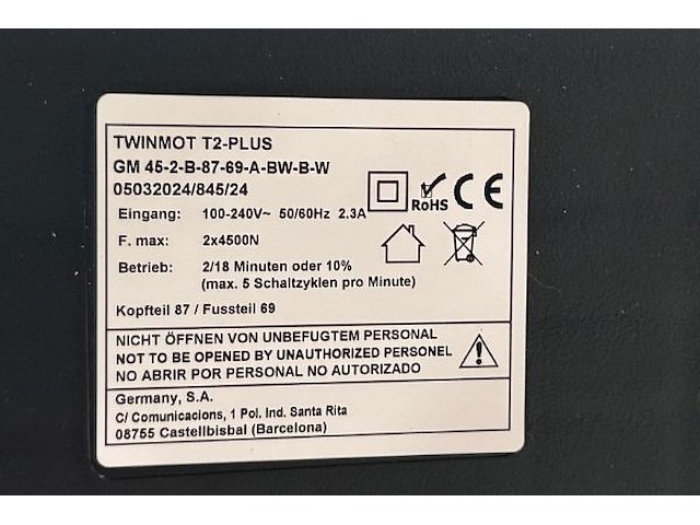 Electrische lattenbodem - afbeelding 10 van  13