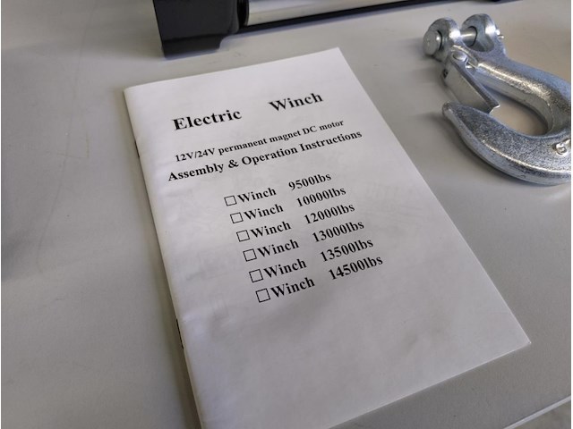 Electrische lier 12 volt 5800kg - afbeelding 12 van  15