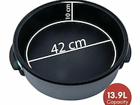 Electrische pizza pan 42cm - afbeelding 5 van  6