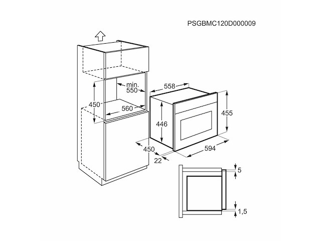 Electrolux - emt382190x - magnetrons & ovens - afbeelding 2 van  2