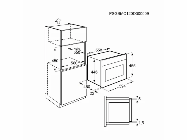 Electrolux - emt382190x - magnetrons & ovens - afbeelding 2 van  2