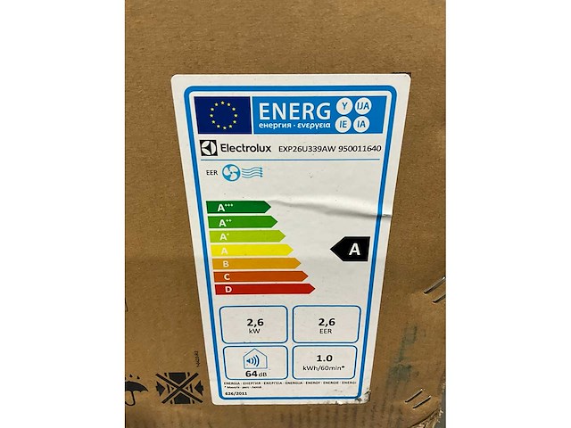 Electrolux comfort 600 exp26u339aw mobiele airco - afbeelding 3 van  4