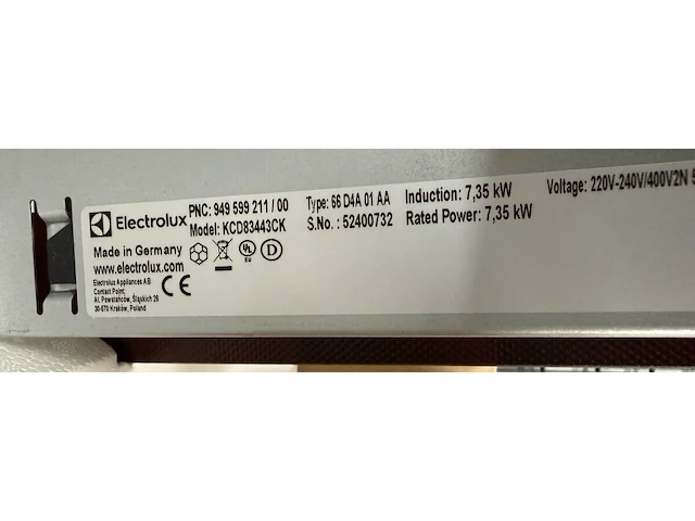 Electrolux inductiekookplaat met veldafzuiging - afbeelding 4 van  6