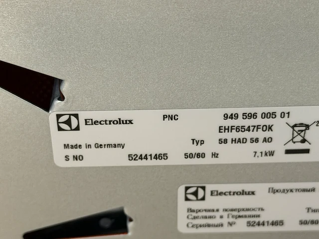 Electrolux keramische kookplaat - afbeelding 5 van  5