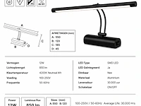 Elegante led spiegellamp (horoz) – 12w – 4200k neutraal wit – ip45 – anka-12 (2 stuks) - afbeelding 5 van  5